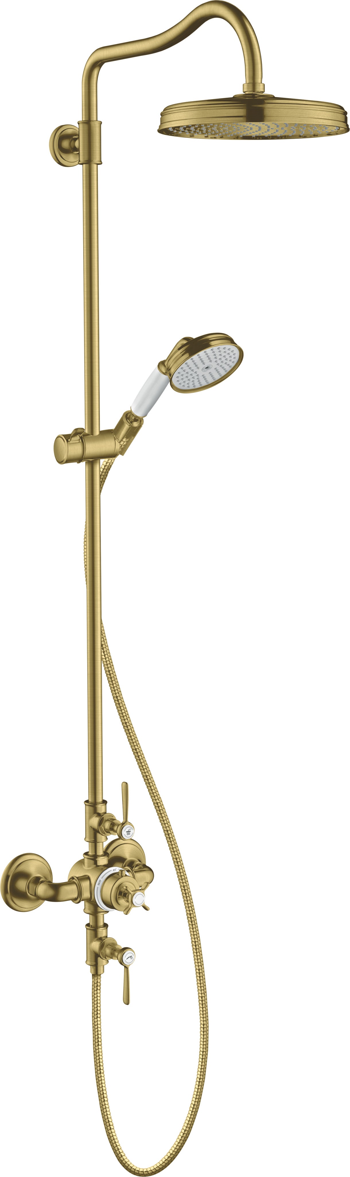 AXOR Montreux Showerpipe with thermostatic mixer and 1jet overhead shower 240