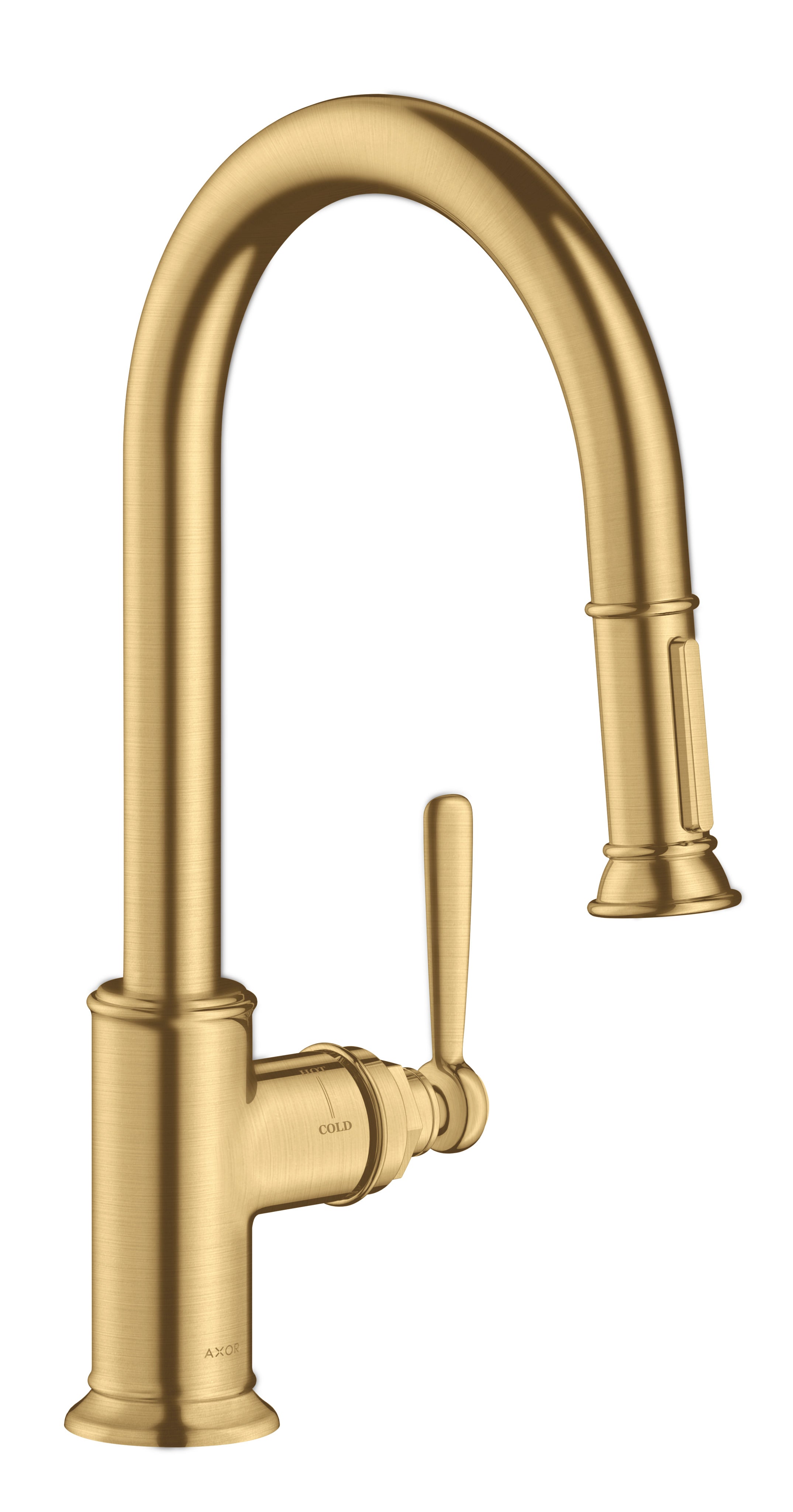 AXOR Montreux Single lever kitchen mixer 180 with pull-out spray