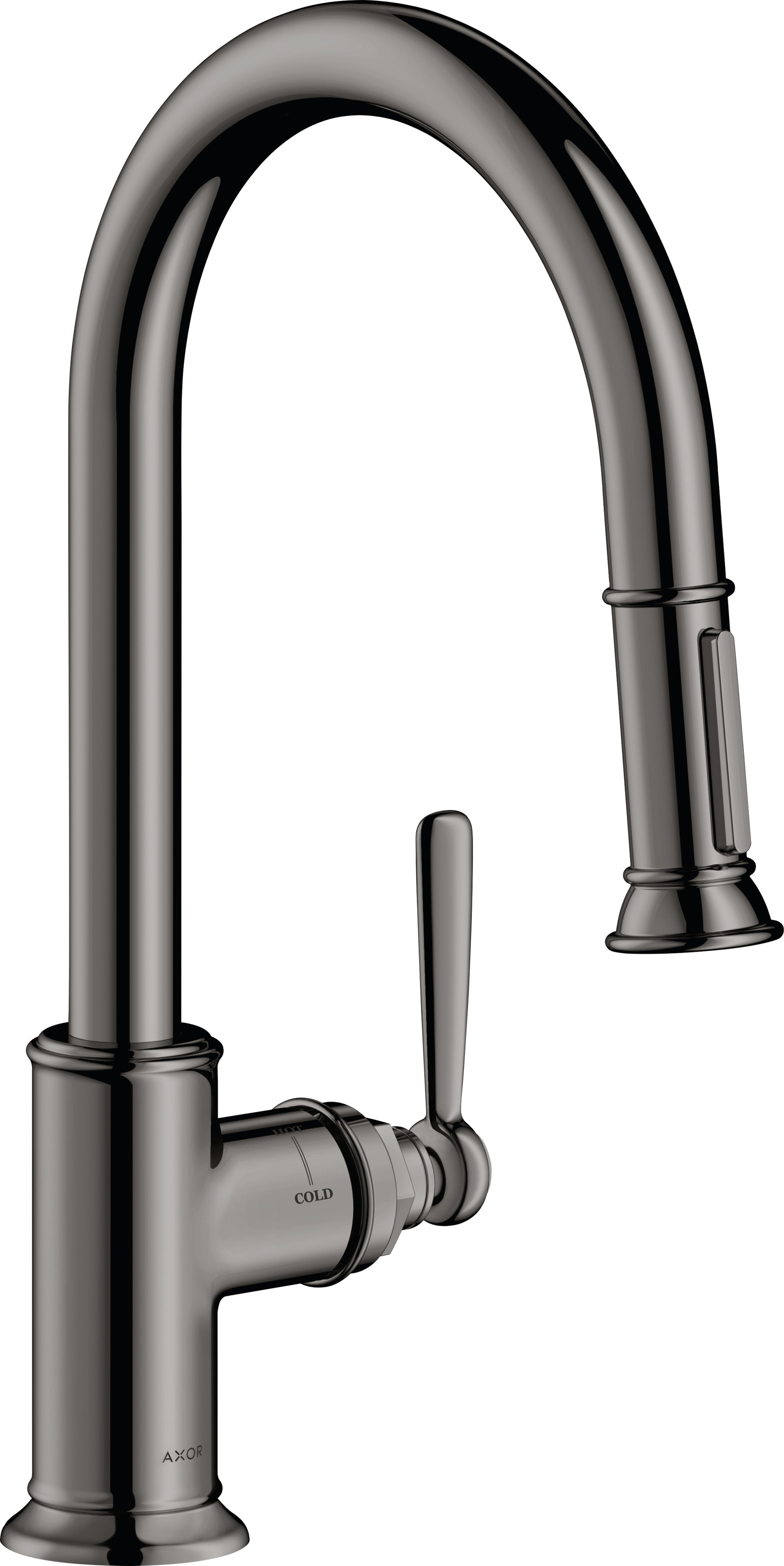AXOR Montreux Single lever kitchen mixer 180 with pull-out spray
