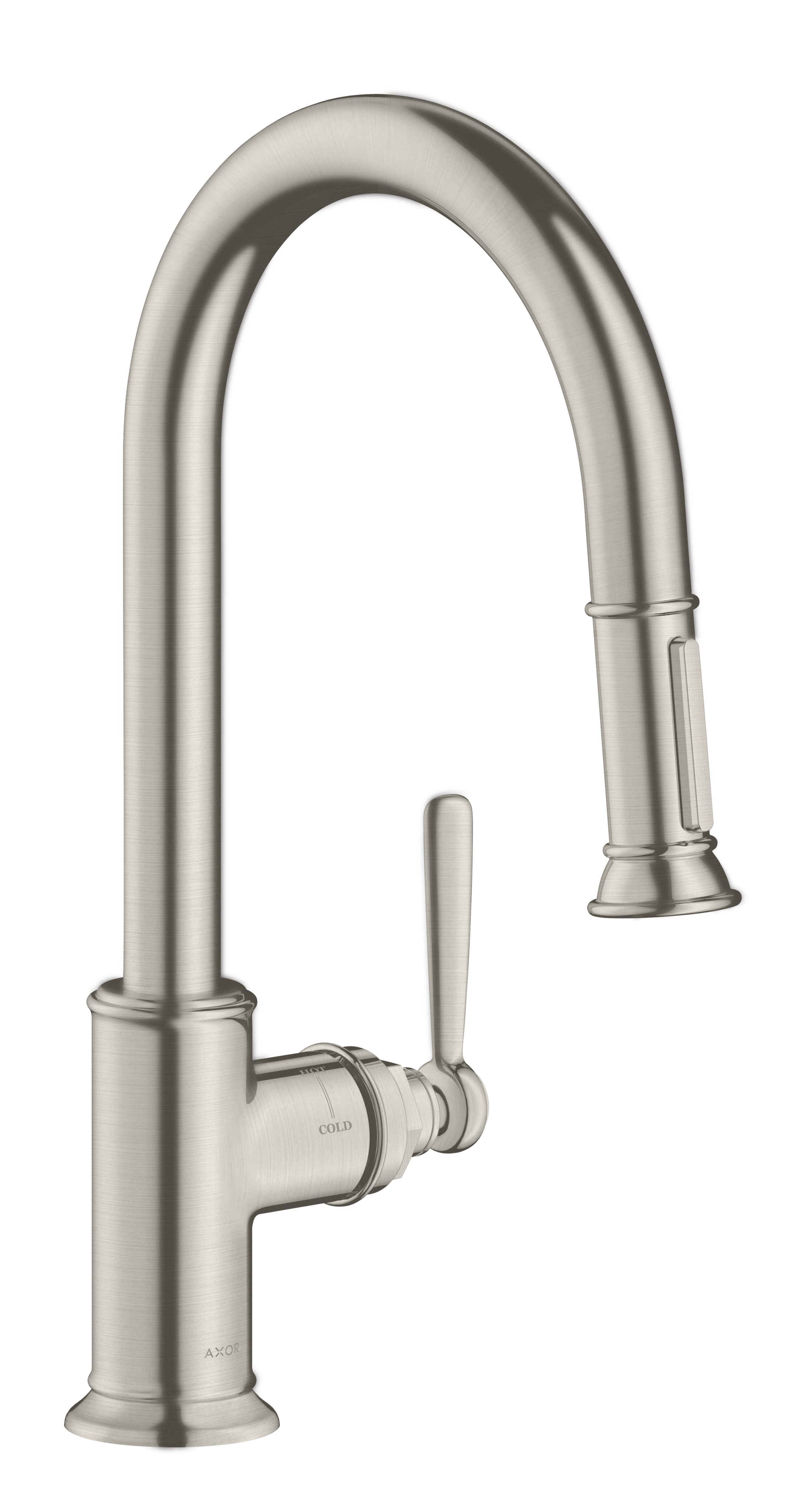 AXOR Montreux Single lever kitchen mixer 180 with pull-out spray