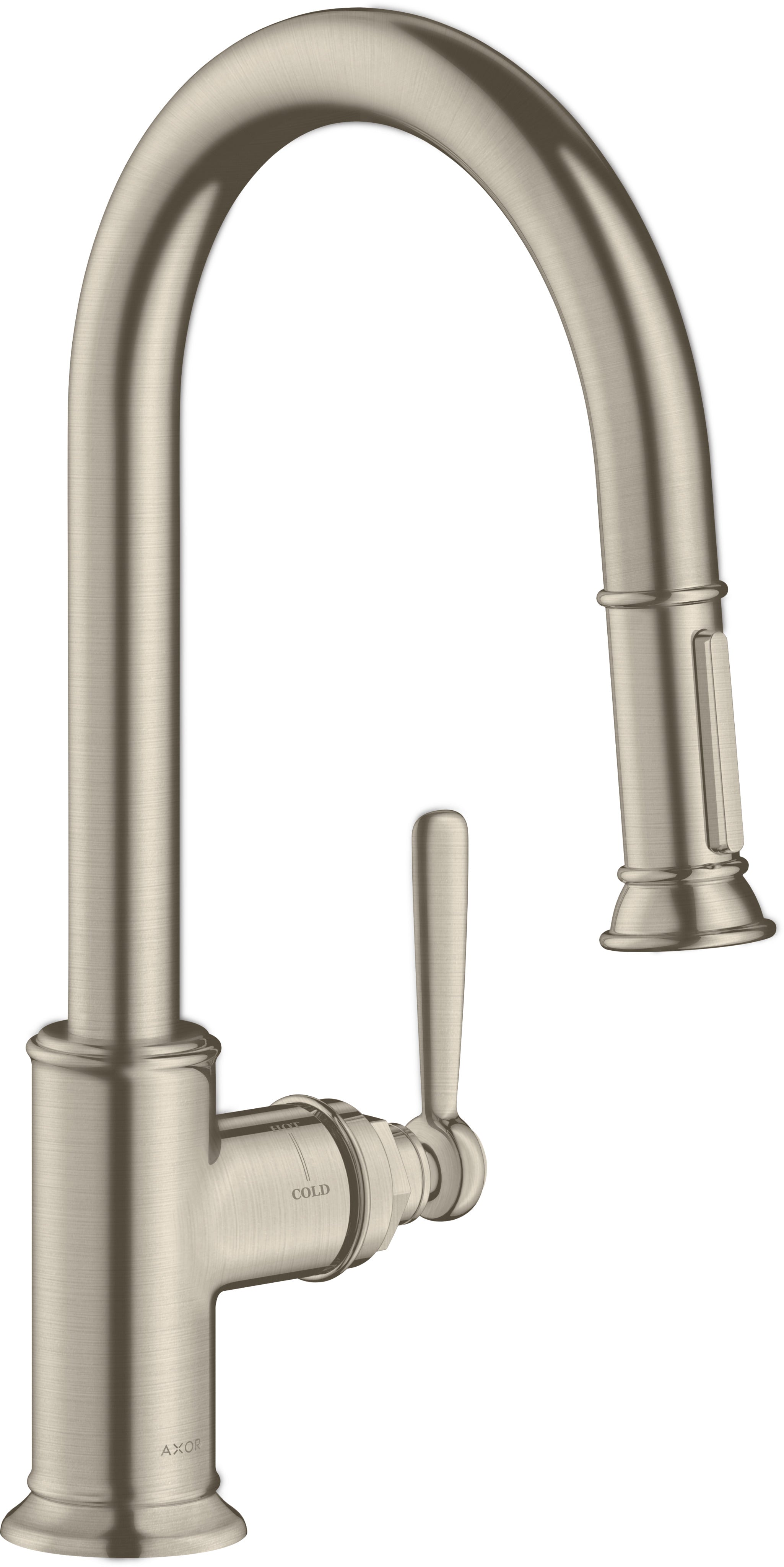 AXOR Montreux Single lever kitchen mixer 180 with pull-out spray