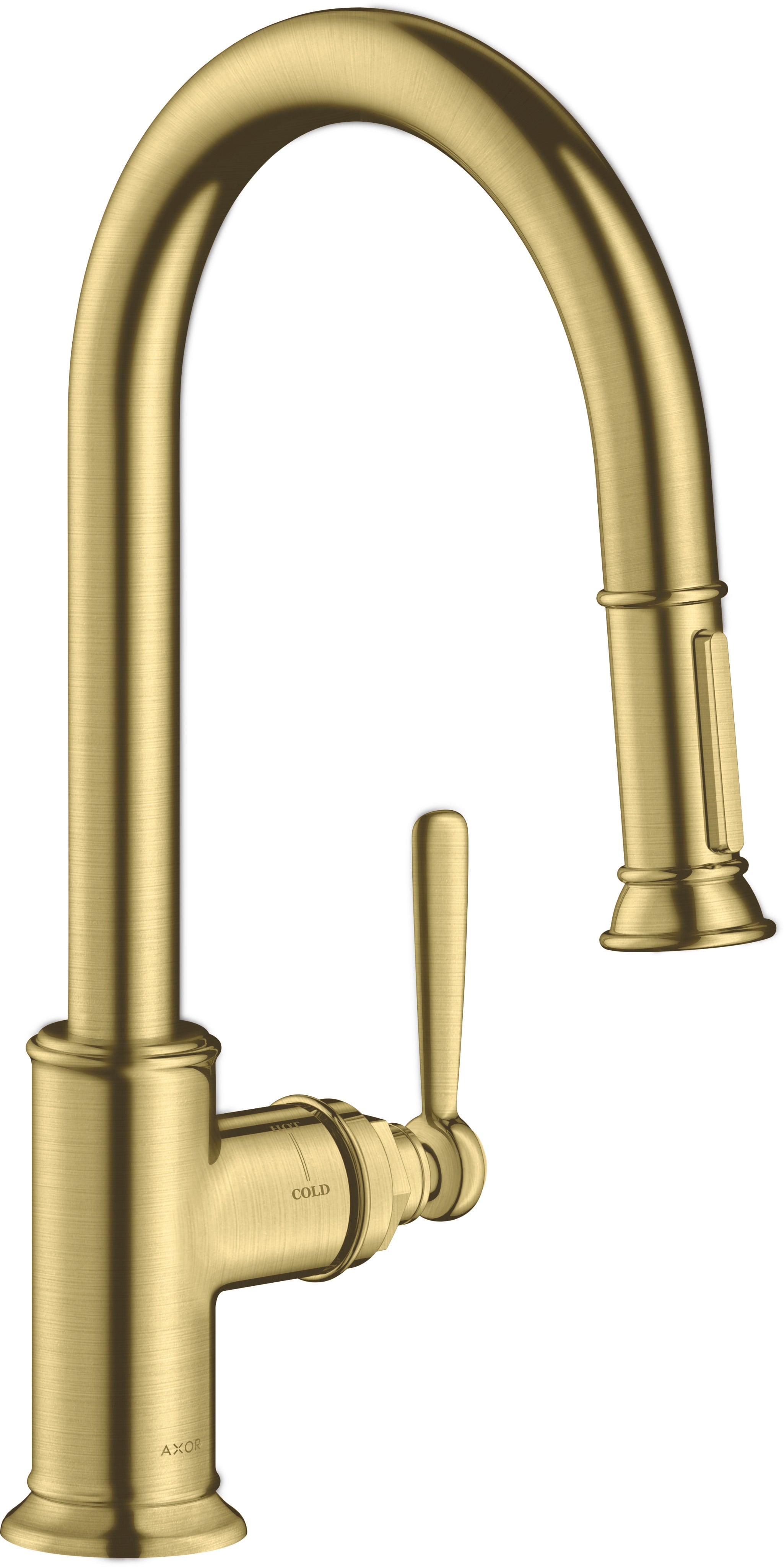 AXOR Montreux Single lever kitchen mixer 180 with pull-out spray