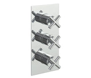 SOLEX THERMOSTATIC CONCEALED 2 OUTLET SHOWER VALVE, VERTICAL