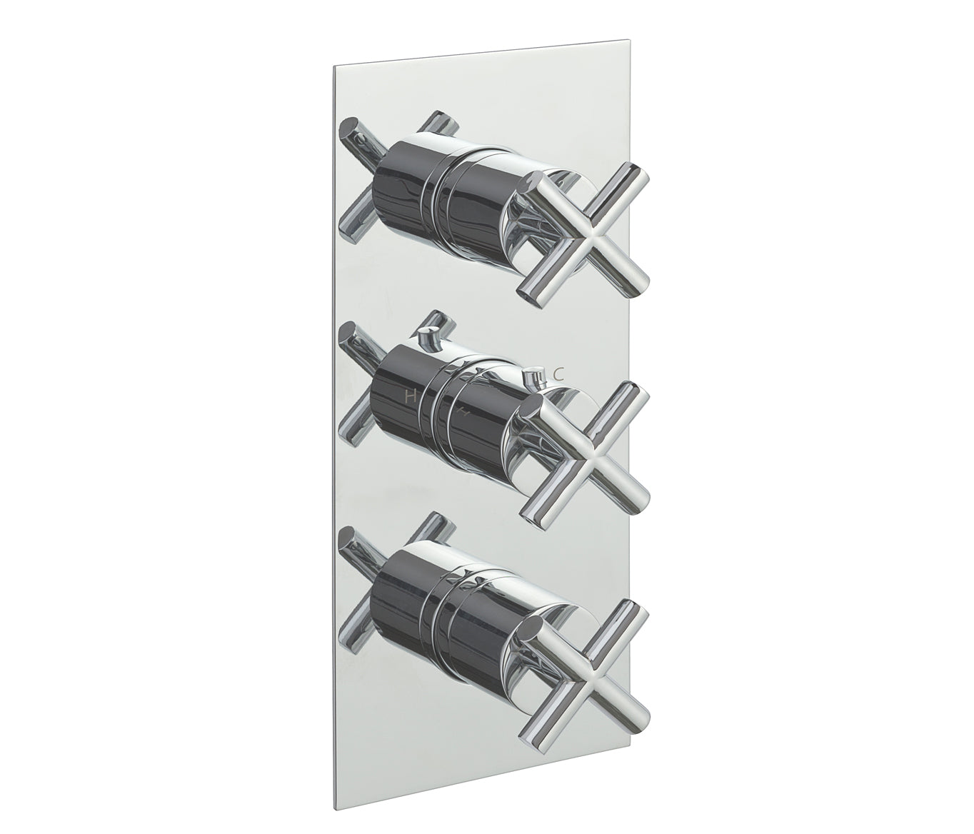 SOLEX THERMOSTATIC CONCEALED 3 OUTLET SHOWER VALVE, VERTICAL