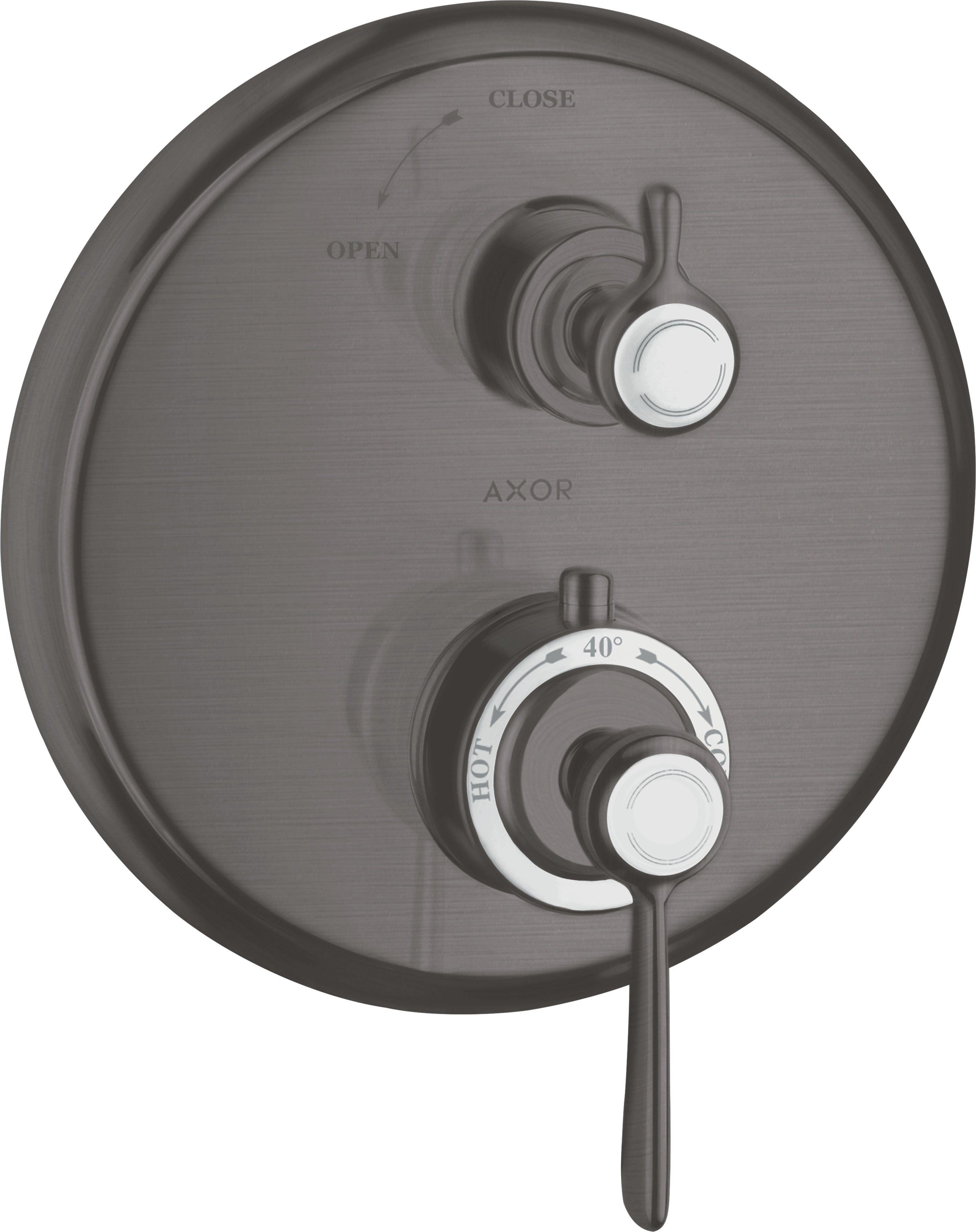 AXOR Montreux Thermostatic mixer for concealed installation with lever handle and shut-off valve