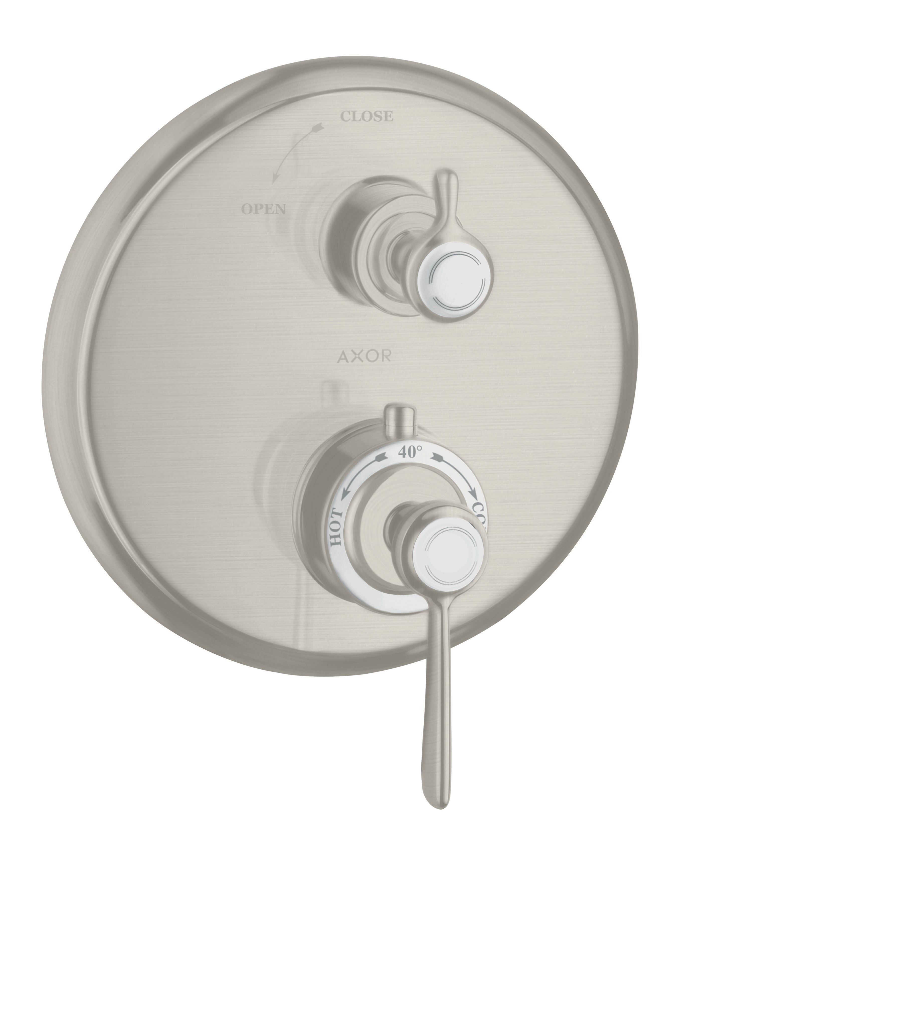 AXOR Montreux Thermostatic mixer for concealed installation with lever handle and shut-off valve