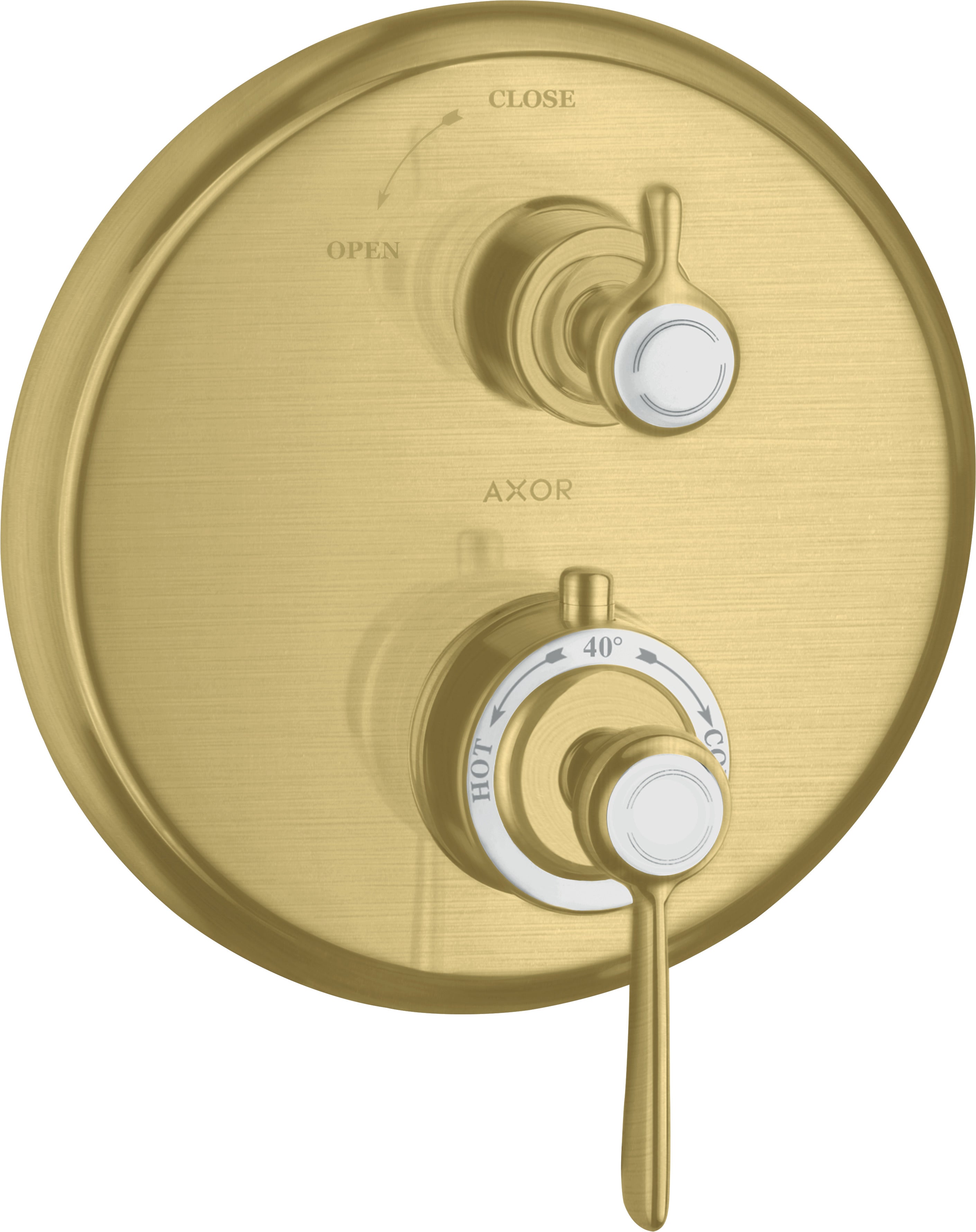 AXOR Montreux Thermostatic mixer for concealed installation with lever handle and shut-off valve