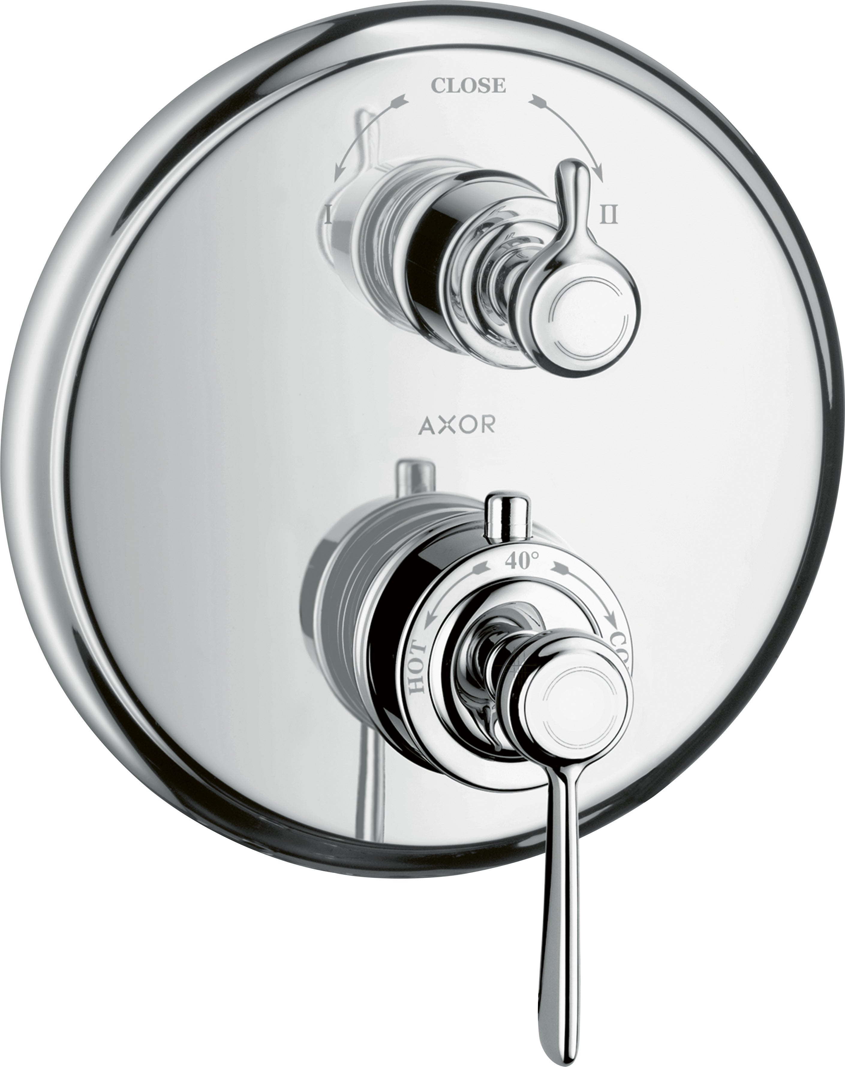 AXOR Montreux Thermostatic mixer for concealed installation with lever landle and shut-off / diverter valve