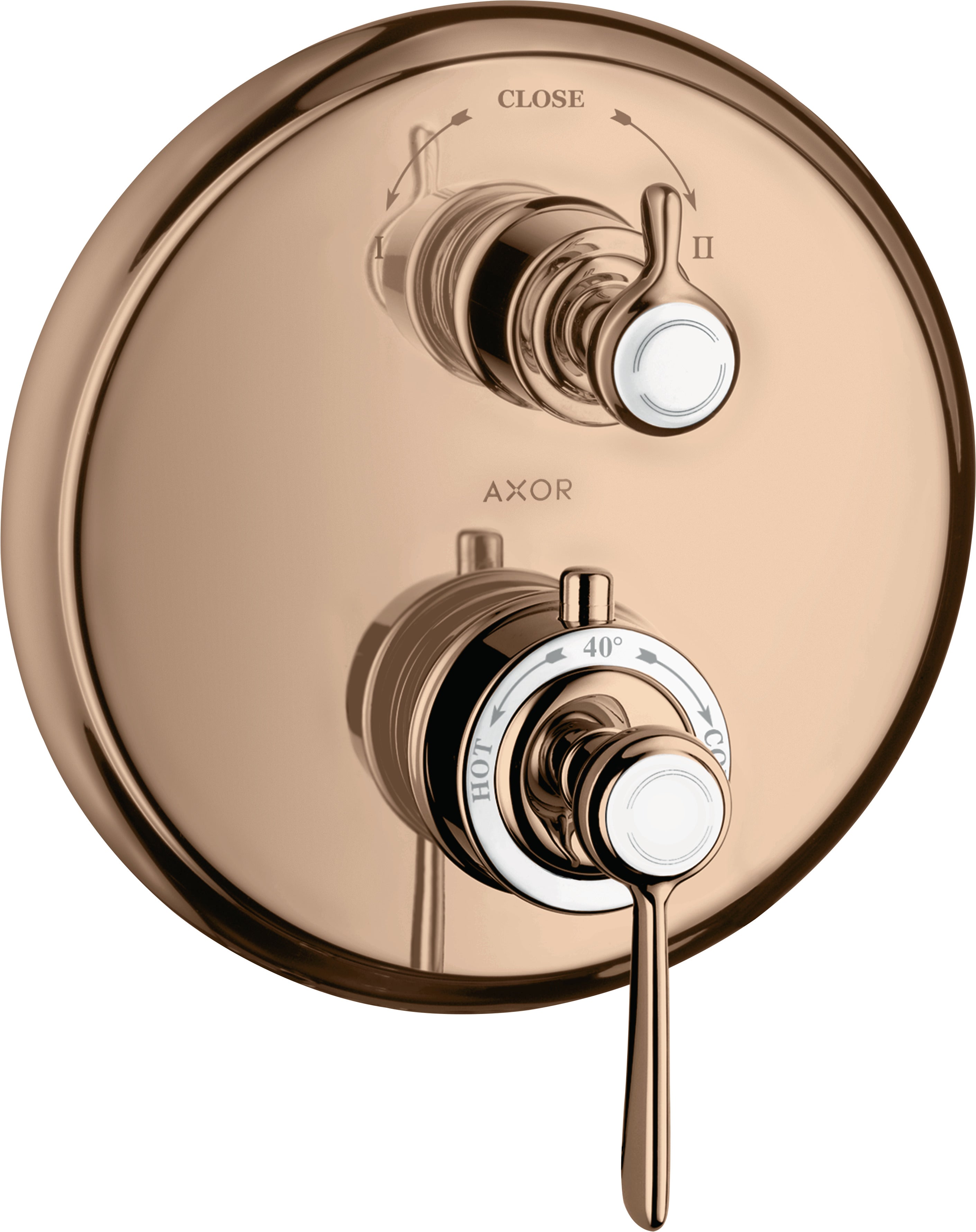 AXOR Montreux Thermostatic mixer for concealed installation with lever landle and shut-off / diverter valve