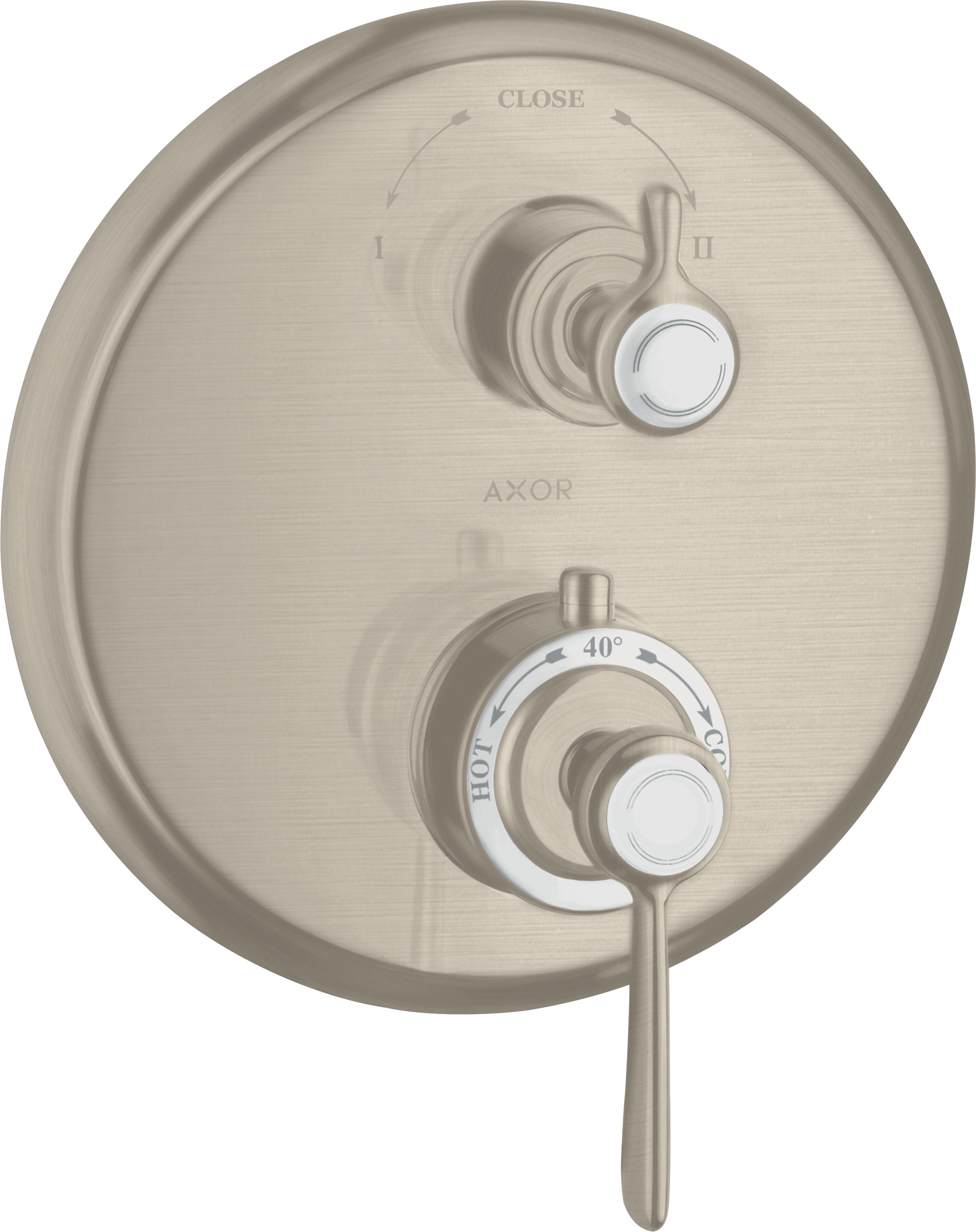AXOR Montreux Thermostatic mixer for concealed installation with lever landle and shut-off / diverter valve