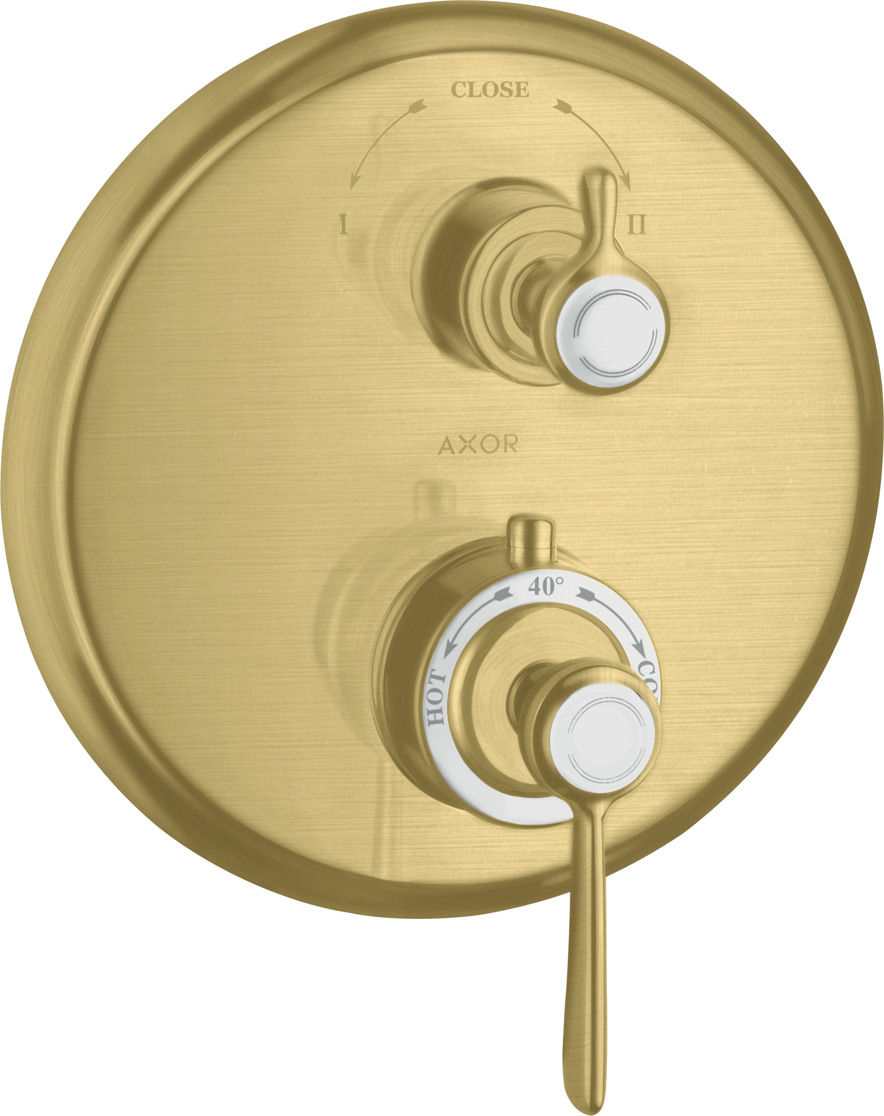 AXOR Montreux Thermostatic mixer for concealed installation with lever landle and shut-off / diverter valve