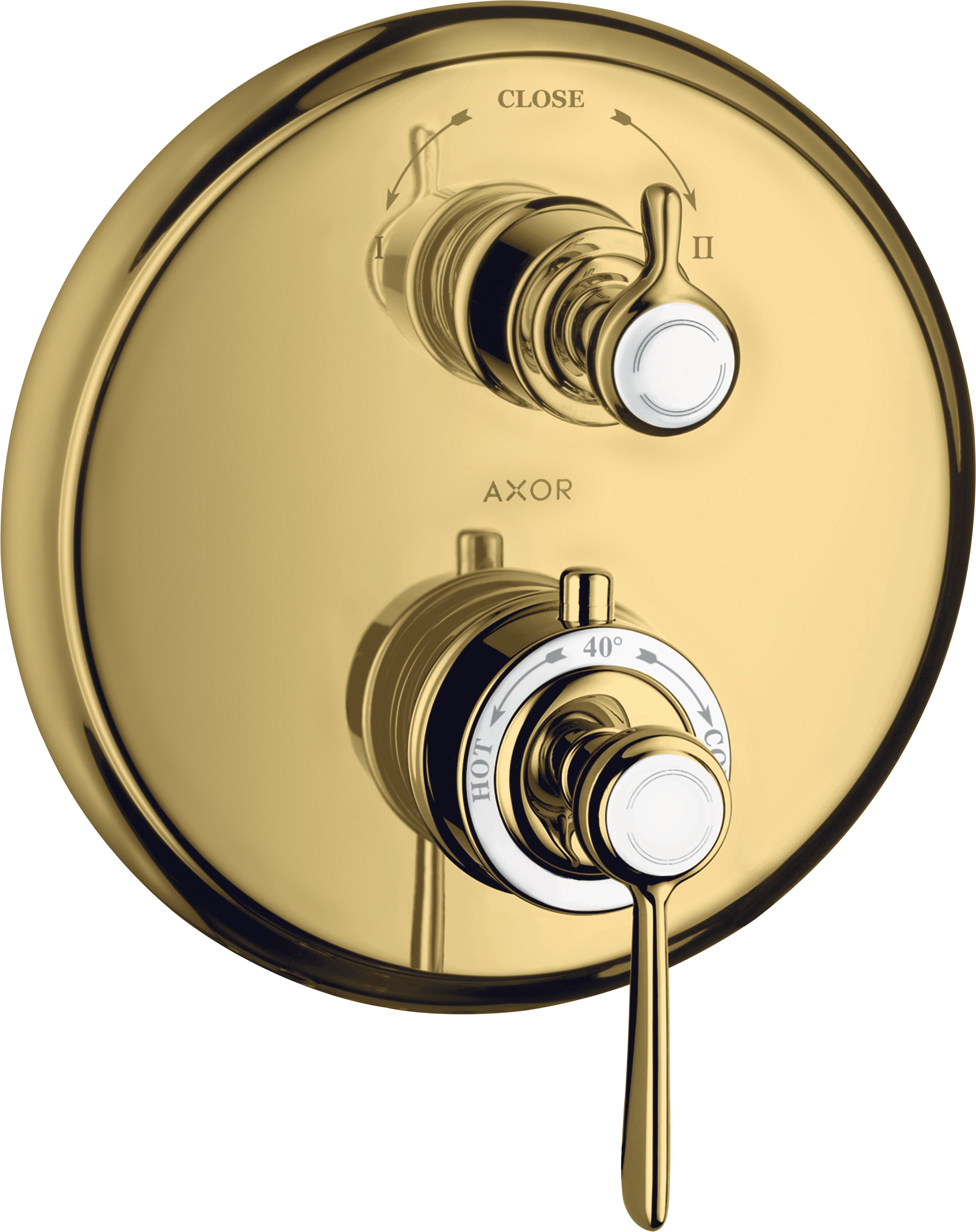 AXOR Montreux Thermostatic mixer for concealed installation with lever landle and shut-off / diverter valve