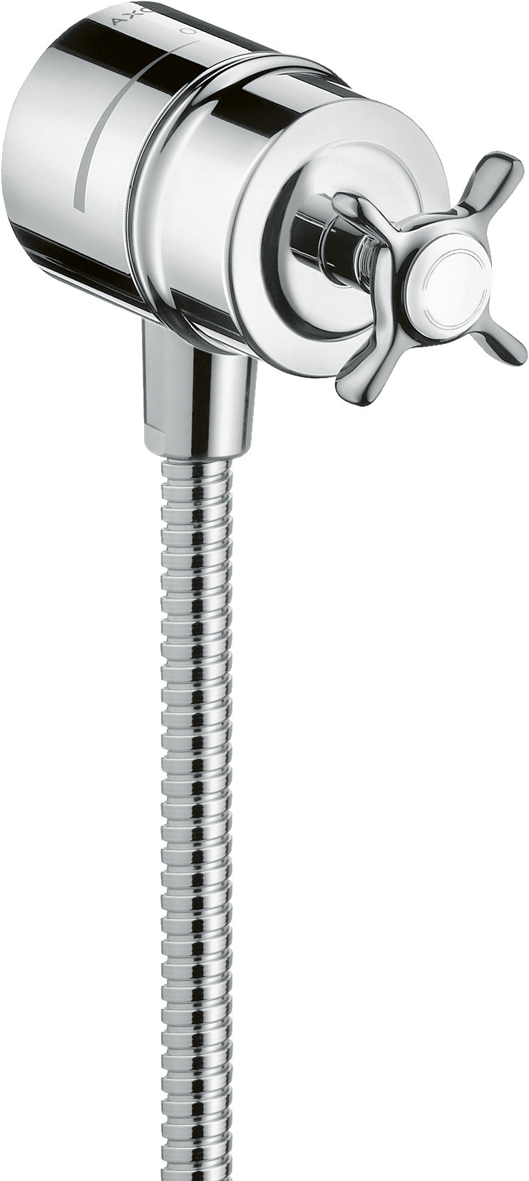 AXOR Montreux Wall outlet stop with non-return valve, shut-off valve and cross handle