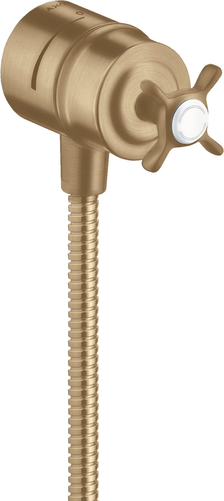 AXOR Montreux Wall outlet stop with non-return valve, shut-off valve and cross handle