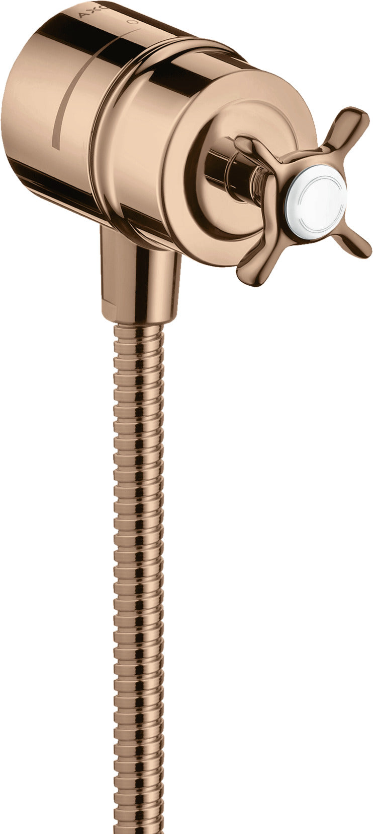 AXOR Montreux Wall outlet stop with non-return valve, shut-off valve and cross handle