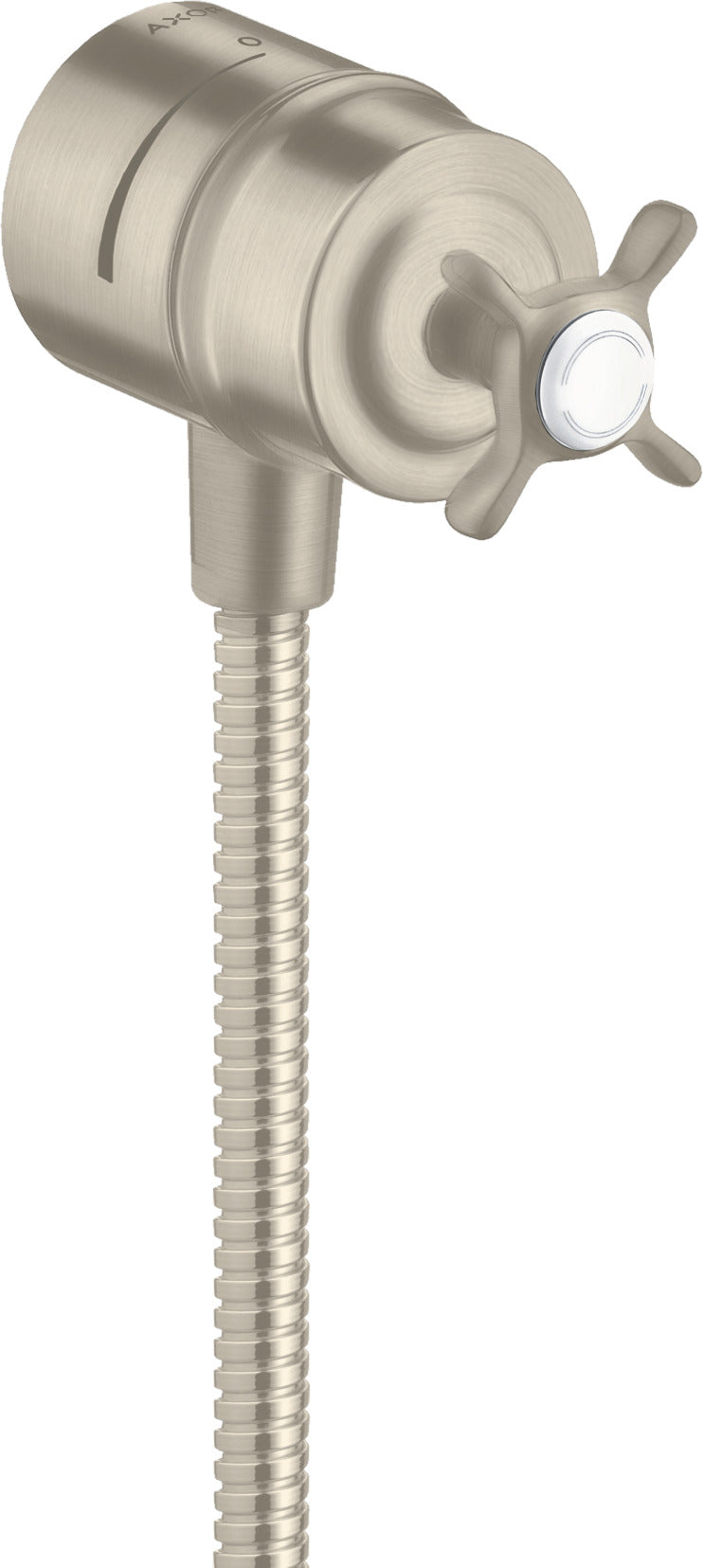 AXOR Montreux Wall outlet stop with non-return valve, shut-off valve and cross handle