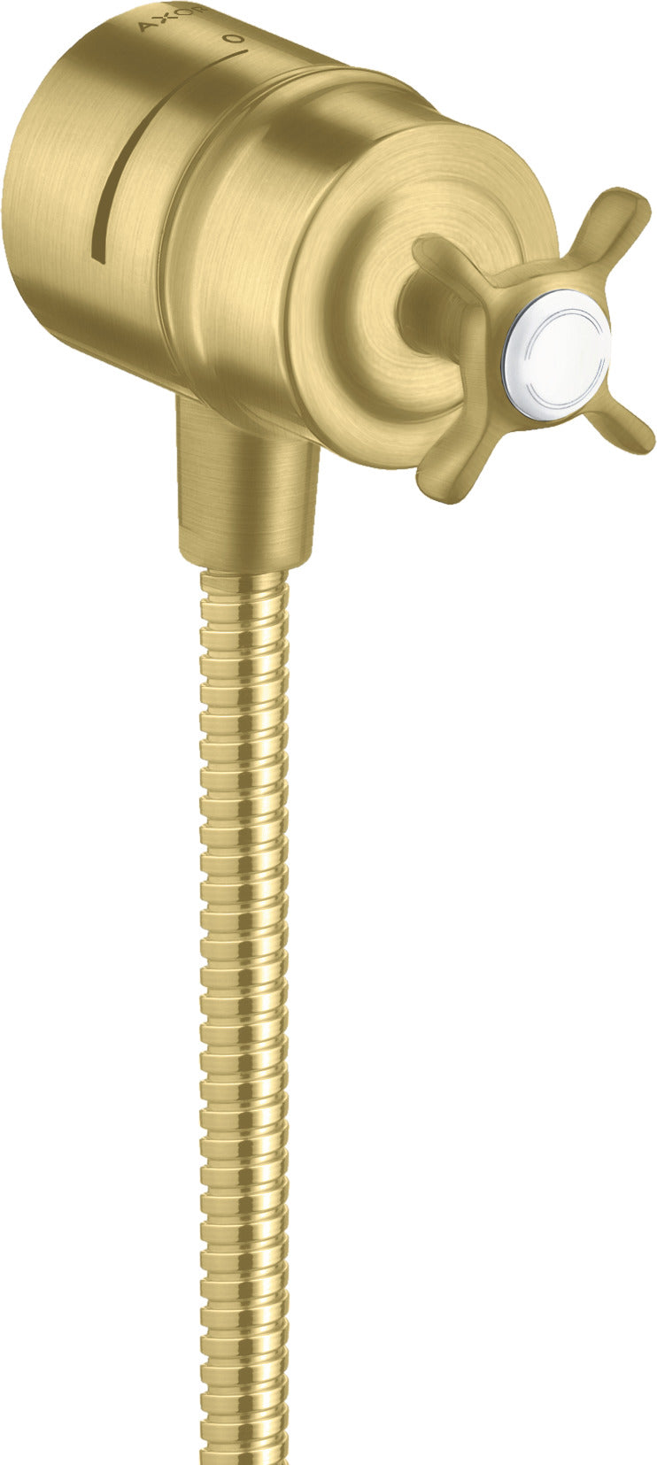 AXOR Montreux Wall outlet stop with non-return valve, shut-off valve and cross handle