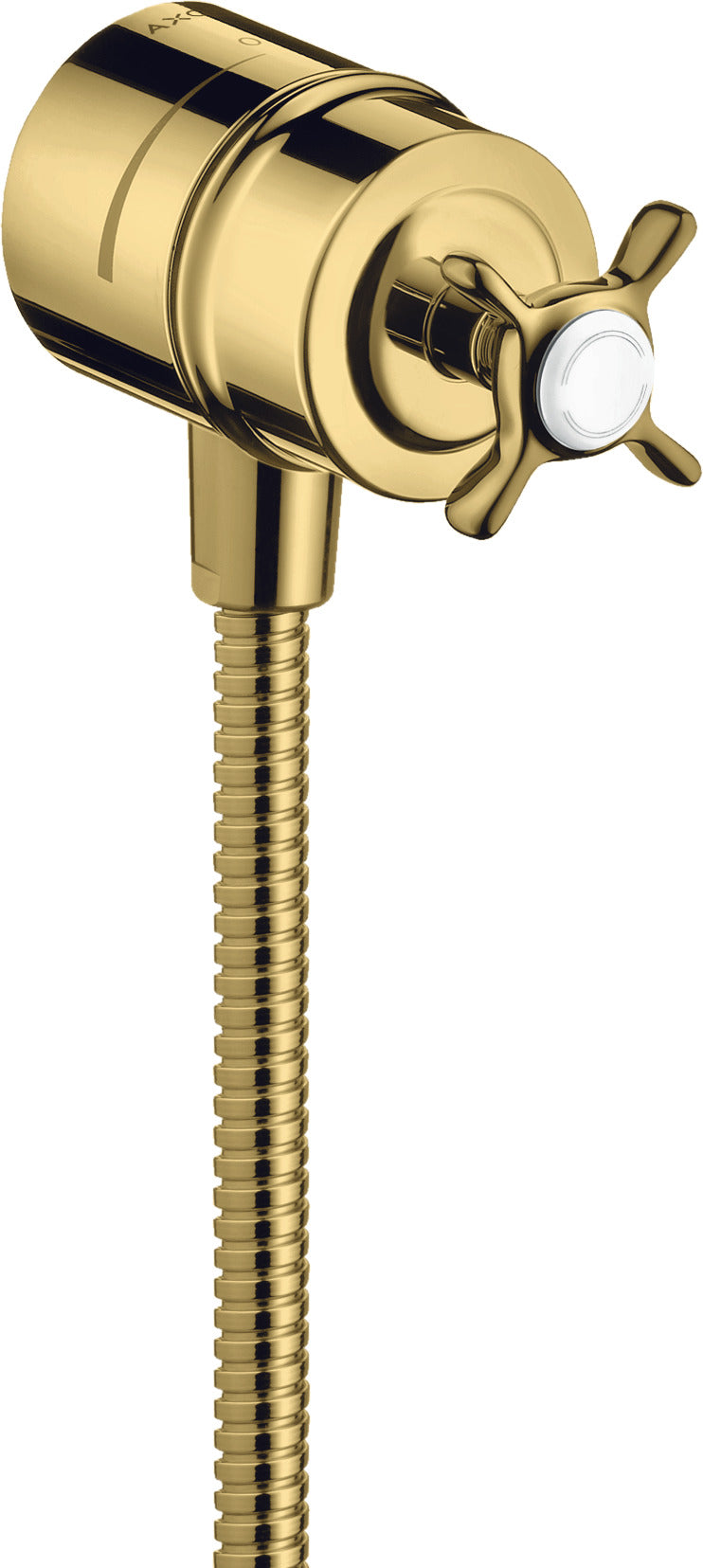 AXOR Montreux Wall outlet stop with non-return valve, shut-off valve and cross handle