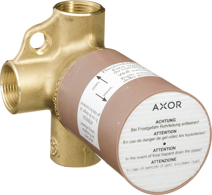 Basic set for Trio 2-way diverter valve with integrated shut-off ¾"
