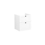 Root Classic Washbasin Unit, with two drawers, Matt White, without washbasin