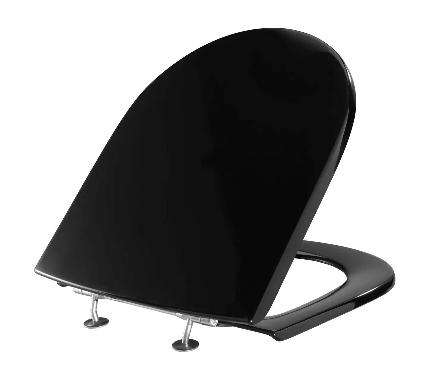 Toilet seat Pressalit Projecta D, Polygiene w/cover Black Institutional