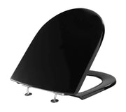 Toilet seat Pressalit Projecta D, Polygiene w/cover Black Institutional