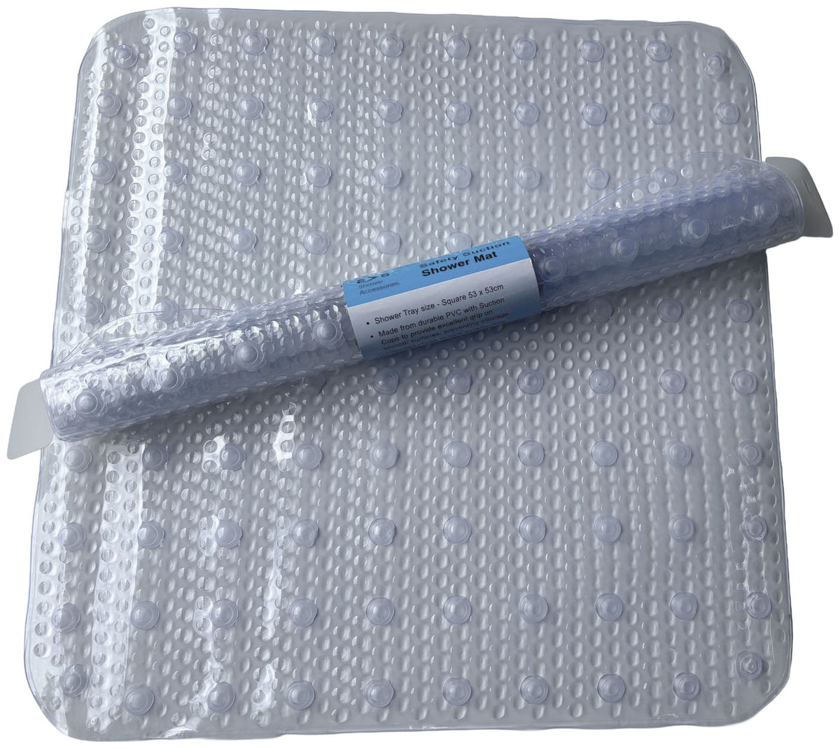 Euroshowers suction mats - PVC - 53 x 53cm - square - shower