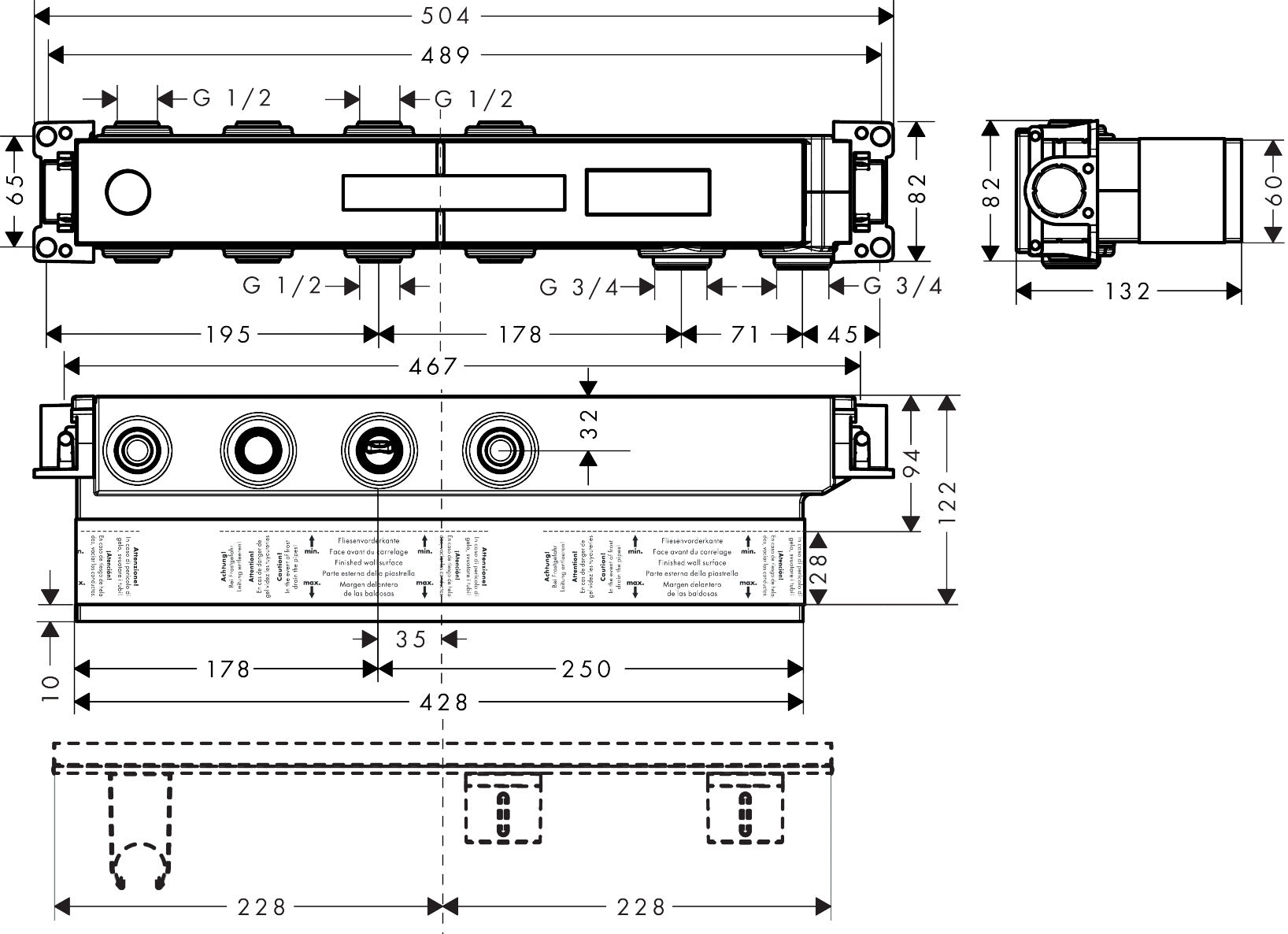 Basic set for thermostat module Select for 2 outlets
