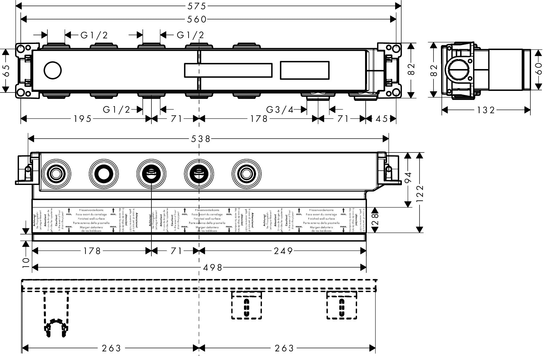 Basic set for thermostat module Select for 3 outlets