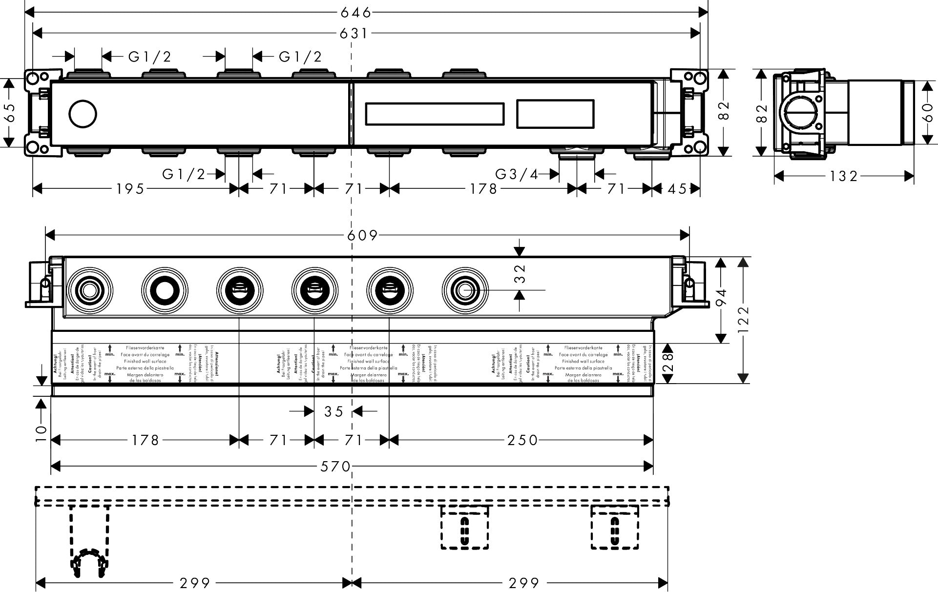 Basic set for thermostat module Select for 4 outlets