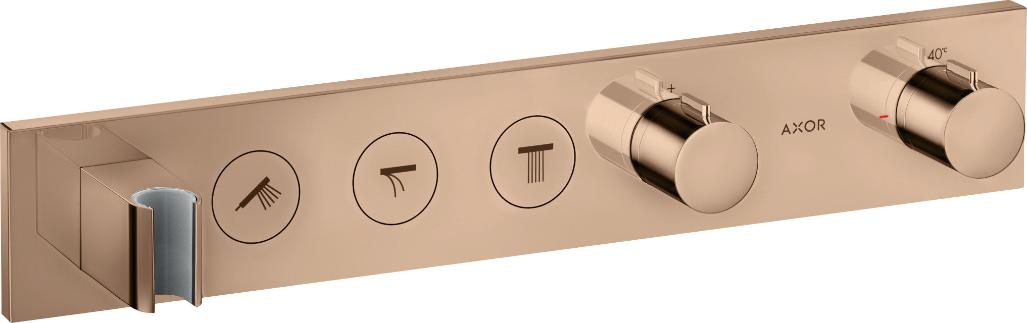 AXOR ShowerSolutions Thermostatic module Select 530/90 for concealed installation for 3 outlets