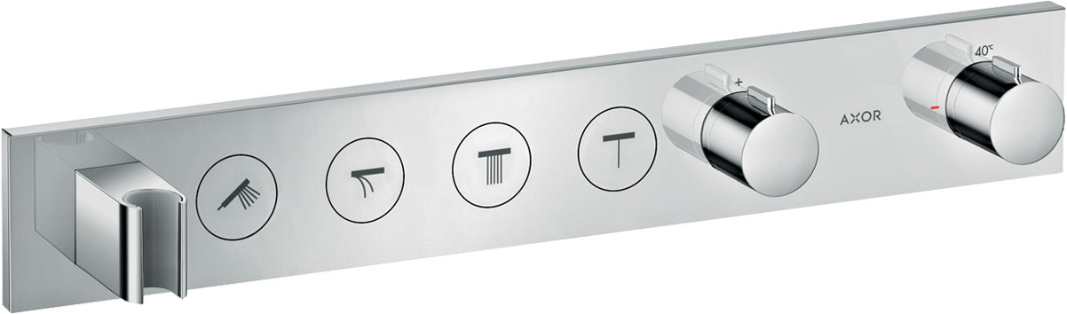 AXOR ShowerSolutions Thermostatic module Select 600/90 for concealed installation for 4 outlets