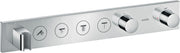 AXOR ShowerSolutions Thermostatic module Select 600/90 for concealed installation for 4 outlets
