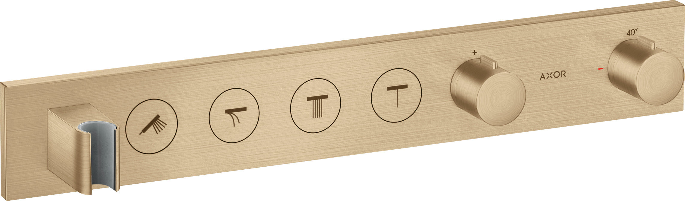 AXOR ShowerSolutions Thermostatic module Select 600/90 for concealed installation for 4 outlets