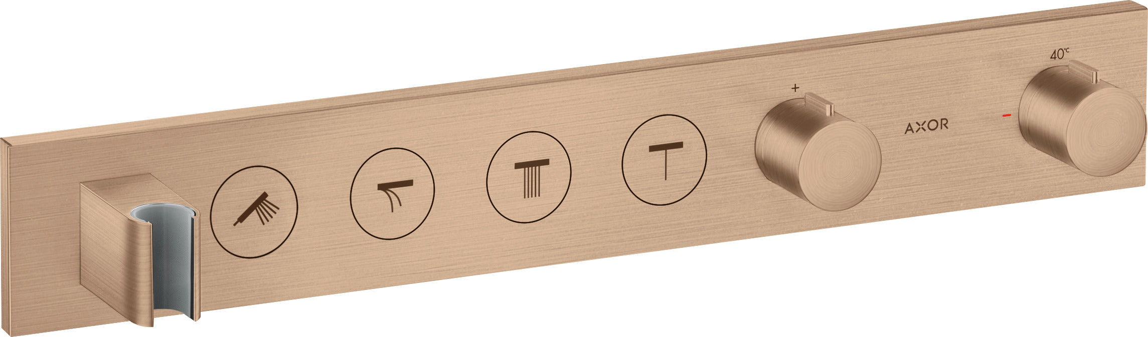 AXOR ShowerSolutions Thermostatic module Select 600/90 for concealed installation for 4 outlets