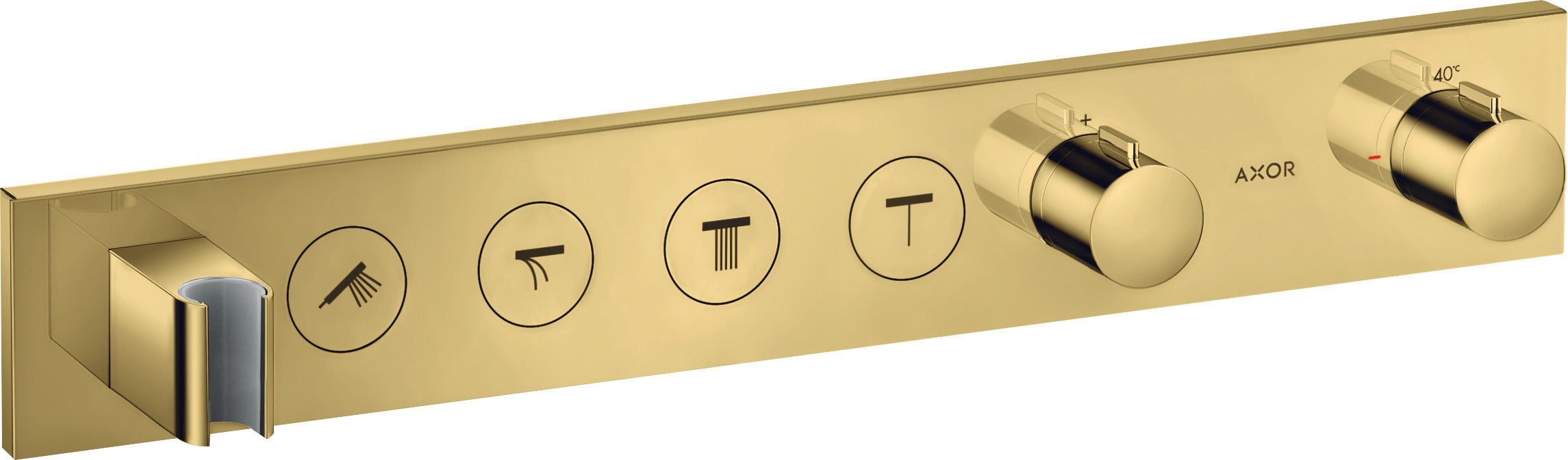 AXOR ShowerSolutions Thermostatic module Select 600/90 for concealed installation for 4 outlets