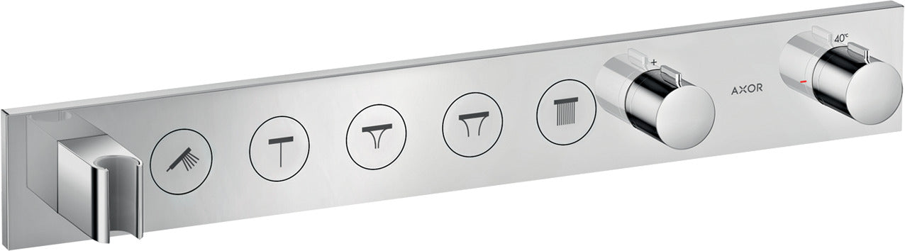 AXOR ShowerSolutions Thermostatic module Select 670/90 for concealed installation for 5 outlets
