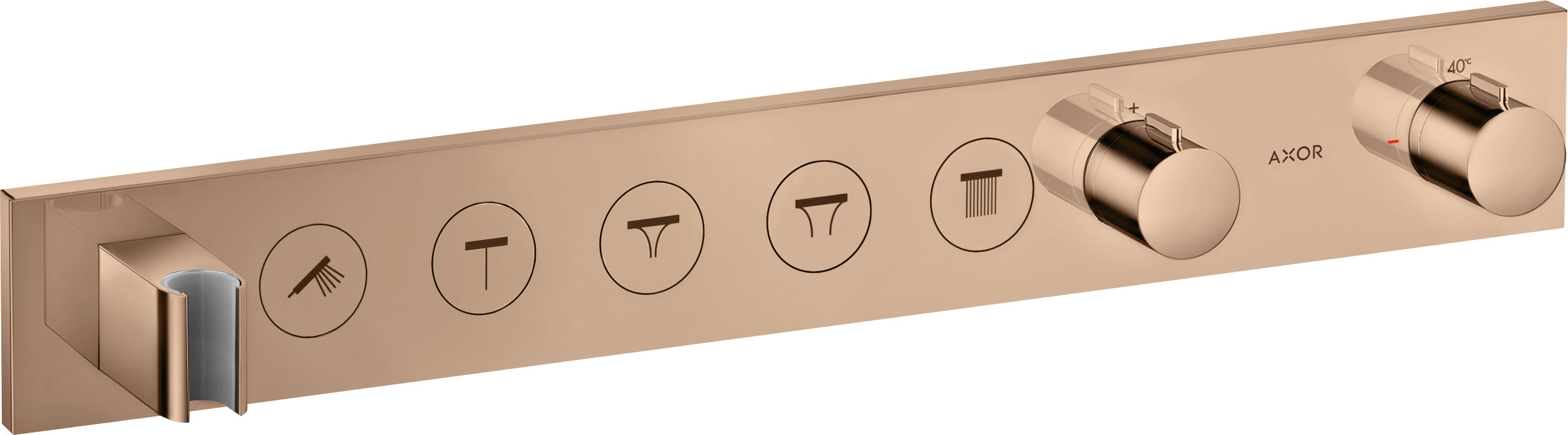 AXOR ShowerSolutions Thermostatic module Select 670/90 for concealed installation for 5 outlets