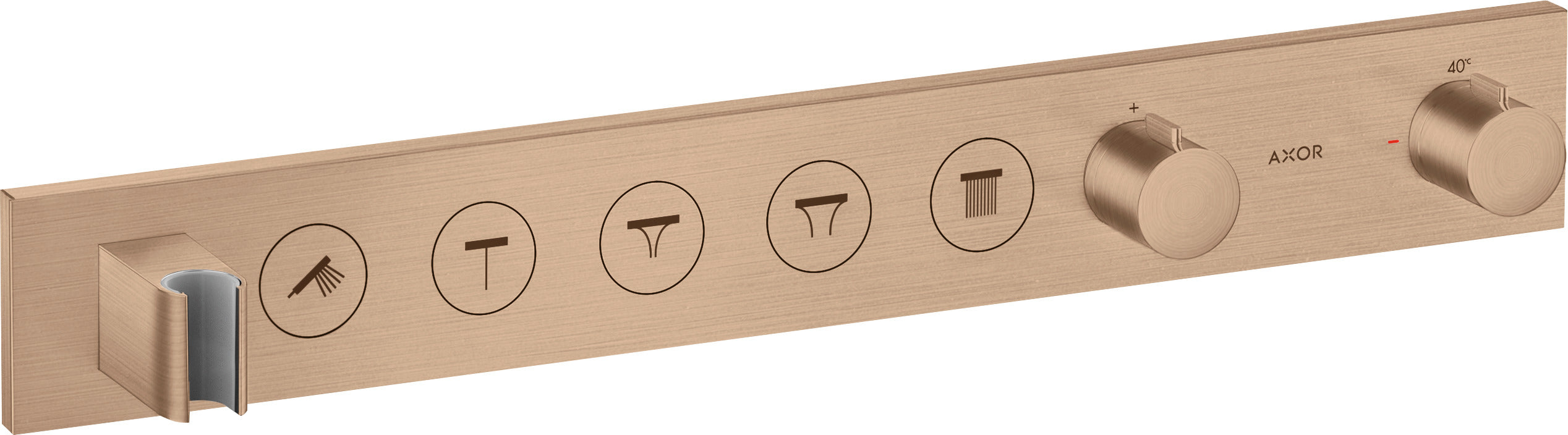 AXOR ShowerSolutions Thermostatic module Select 670/90 for concealed installation for 5 outlets