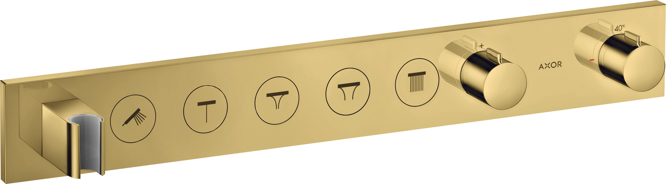 AXOR ShowerSolutions Thermostatic module Select 670/90 for concealed installation for 5 outlets