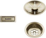 Blanco Set outlet/overflow for single bowl in Satin Gold