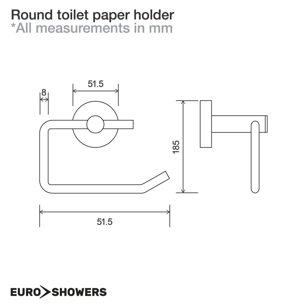 Euroshowers ROUND - Paper Holder