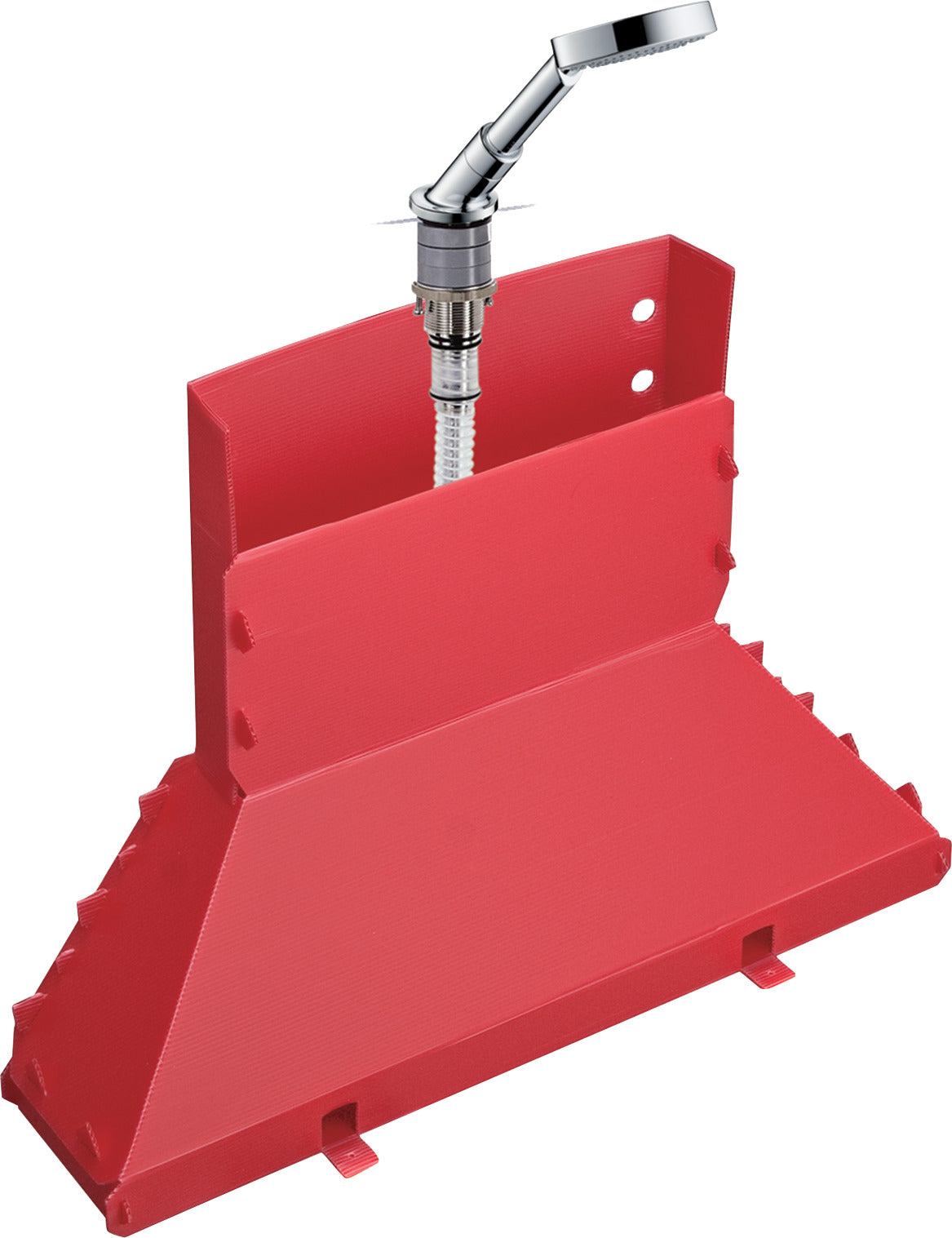Rim-mounted Secuflex bath set with hand shower