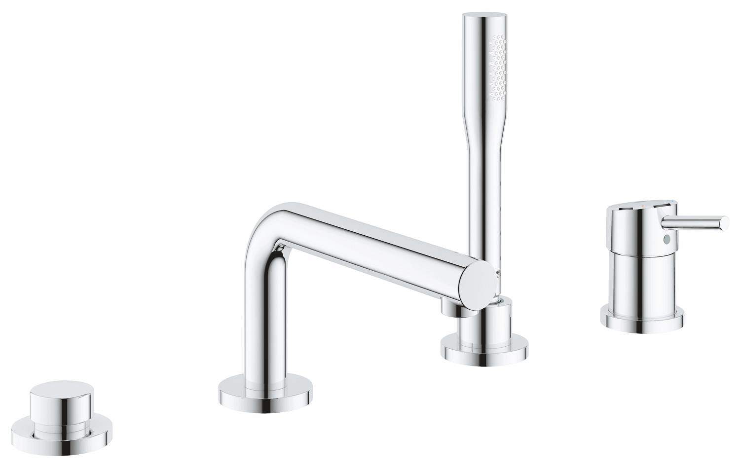 Concetto 4-hole single-lever bath combination