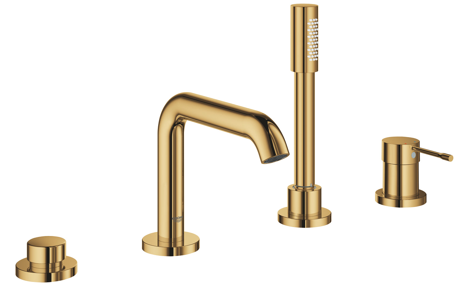 Essence 4-hole single-lever bath combination