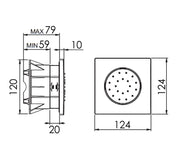 CONCEALED - Square Bodyjet