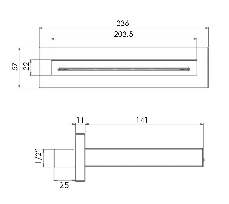 WATERFALL - Fixed SHOWER Head