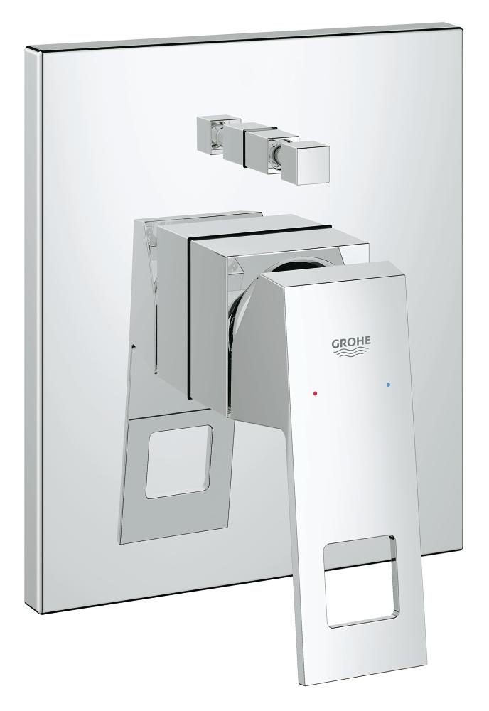 Eurocube Single-lever bath/shower mixer trim