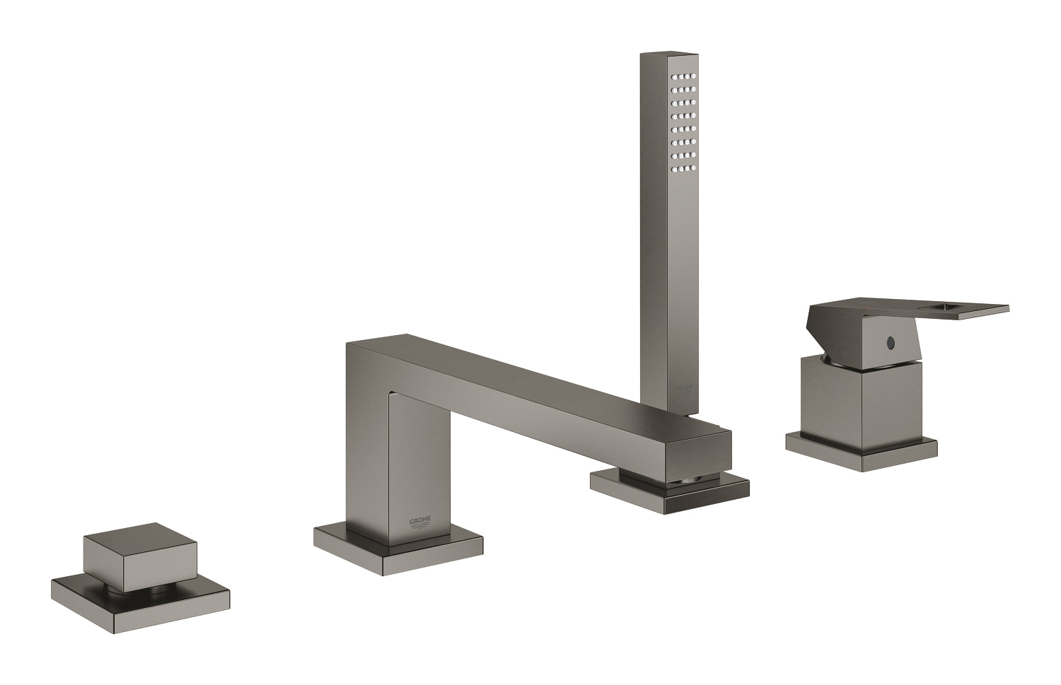 Eurocube 4-hole single-lever bath combination