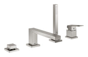 Eurocube 4-hole single-lever bath combination